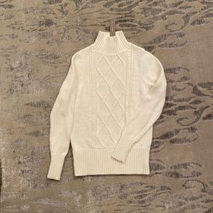 Brand New White J. Crew Turtleneck